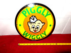 11in Piggly Wiggly Original Self Service Grocer Sign Heavy Metal Porcelain-s286c