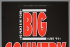Big Country     Rare Vintage Original 1991 Concert Poster  no Place Like Home 