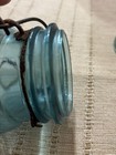 Super Rare    Antique Ball Blue Upside Down Climax Fruit Jar Pint