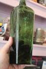 Antique  10 1 2    Green  Cheltenham  Natural Aperient Water Bottle   8109