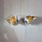 Vintage Ceramic Raccoon Salt And Pepper Shakers Anthropomorphic Animal Set 2 