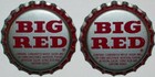 Soda Pop Bottle Caps Lot Of 12 Big Red Plastic Lined Unused New Old Stock