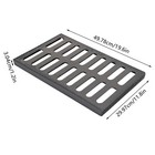 Durable Ductile Cast Iron Drain Grate For Channel Drainage System 3-pack