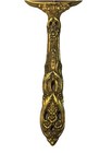 Vtg Antique Velvet Cameo Vanity Set Hair Brush Mirror 14k Gold Plate Usa Ornate