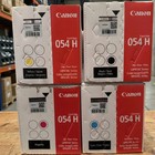 Canon 054h Toner 4-pack   Black Cyan Magenta Yellow   For Mf644cdw Mf642cdw