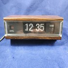 Vintage Copal Model 227 Flip Clock Woodgrain Alarm Clock Made In Japan Retro 197