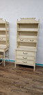  Henry Link Bali Hai Faux Bamboo Chest Highboy W  Hutch   Shelf hutch W  Chair 