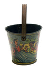 1938 Walt Disney Snow White Seven Dwarfs Tin  Sand Pail