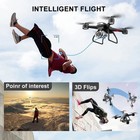 4drc V14 Wifi Fpv Rc Drone 6k Hd Dual Camera Fixed Wing Quadcopter 2 Battery
