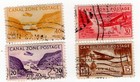 Canal Zone Airmail Stamps- Lot Of 7