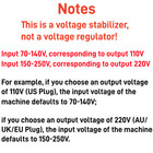 1 1 5 2 3 5kva Home Automatic Voltage Stabilizer Ac Regulator 110v 220v Output