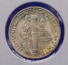 1944 Brilliant Uncirculated 90  Silver Mercury Dime With Partial Split Bands 