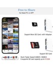 Lightning To Sd Card Reader - 4 In 1 Memory Card Adapter For Iphone With Usb Fem