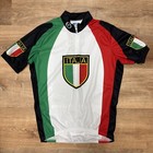 Italy National Team Bicycle Jersey Cycling Logo Performance Size L  3 4 Zip