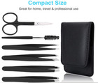 7 Tweezers Kit  Professional Set  Eyebrow For Women Facial Hair Men Wig Plucking