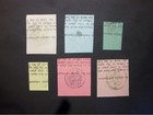 Gb Stationery Set Of 6 Qv 1 2d Admiralty Enrolment Form Cut Outs Used H b Lo70