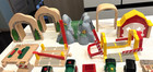 Big Lot Brio Wooden 26 Train Cars   Engines  Bridges Figures Cargo Tunnel Guc