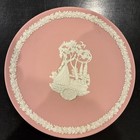 Vintage 6-1 2  Wedgwood Jasperware 1983 Pink Mary Kay Cosmetics Plate England