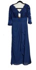 Missacc Navy Blue Lace Mother Of The Bride Dress V-neck Evening Gown Custom Size
