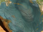 Tcr Blue Mountain Jasper rough Slab     Colorful Orb Flowing Streamers   Oregon
