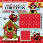 Merry Christmas Cardinals - Premade Scrapbook Pages Paper Printed Layout Dbds