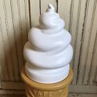 Blow Mold Giant Plastic Ice Cream Cone Display Vanilla Swirl Safe T Cup Lighted