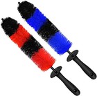 2-pack Master Wheel Brush  Easy Reach Wheel And Rim Detailing Brush 18       Long 