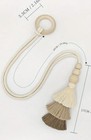 2pcs Curtain Tiebacks Handmade Decorative Curtain Holdbacks Rope With Tassel