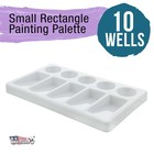 10-well Plastic Rectangular Artist Painting Palette - Art Paint Mixing Tray  Kid