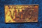 1938 Mojave County Arizona License Plate   V 479