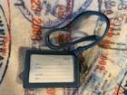 Vintage Coach Blue Lanyard Card Case  Id Holder