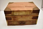 Antique Wooden Apothecary Box With 43 Glass Bottles     19th Century Medical   