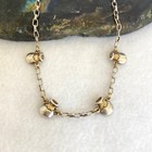 Vtg Sterling Silver 925 Signed Mexico Mixed Metal Honey Pot Station Necklace
