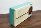 1958 General Electric Transistor Radio P-746b Aqua Recapped  Excellent Player