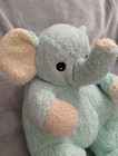 Ty Elephant Baby Plush Mint Green Rattle Stuffed Animal 2000 Vintage