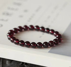 Garnet 5mm Bracelet Healing Stretch Bracelet Fuel Ambition Boost Vitality
