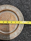 Antique Middle Eastern Decorative Handcrafted Tinned Copper Wall Plate Hanger
