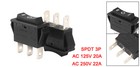Boat Rocker Switch Ac 20a 125v 22a 250v Spdt 3p On off on 3 Position
