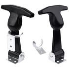 Rubber Hood Latchs  4 9  T-handle Hasp  2 Pcs 4 9 Inchs