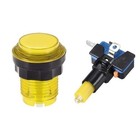 Arcade Game 33 5mm Round 12v Led Illuminated Push Button Switch  Color  Yellow