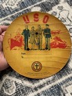 Ww2 Wwii Us Army Soldier Uso Voice Recording Disc  rough Shape  Display Only 