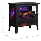 Bayside Furnishings Infrared Electric Fireplace Stove Heater  3 Colors Flame