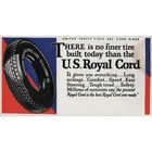 Us Royal Cord Balloon Tire 1920s Ink Blotter Card Automotive Trade Car Tires Vtg