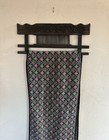 Chinese Asian   Weaving Tapestry 95    Vintage Loom Reed Display Wood Wall Hanging