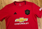 Adidas Manchester United Home Jersey 2019 2020 Red Size Medium Lfp Soccer