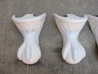 Antique Victorian Cast Iron Bath Tub Feet Eagle Claw Ball Ornate - Set Of 4   a 
