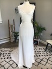 Simple Wedding Dresses V Neck Spaghetti Straps Two Pieces Mermaid Bridal Gowns 