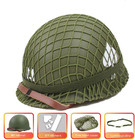 Wwii Us Ww2 Army M1 Steel Pot Helmet Replica - Military Gear Uniform With Net Co