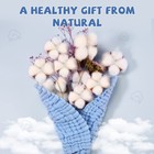 6 Pcs Blue Baby Washcloths Soft Face Cloths Newborn Absorbent Bath 12x12 Inch