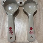 Lot Of 5 Portion Control Spoons Solid Measure Miser Carlisle